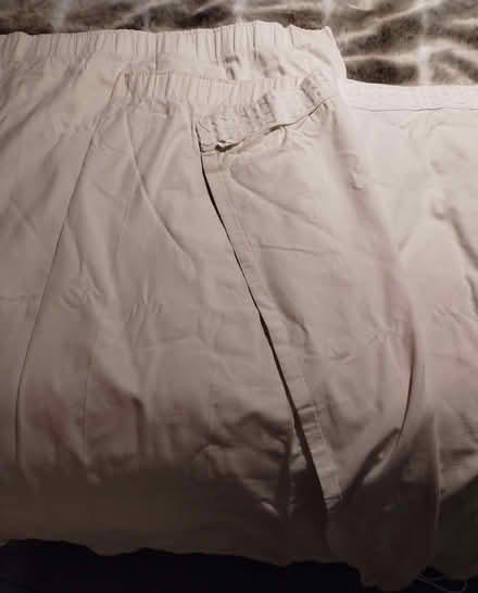 Photo of free Pair white cotton curtains each 154 width 128 cm drop (Chelmer Village CM2) #1