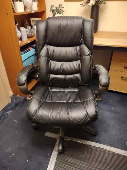 Photo of free Leather look office chair (Chaulden HP1) #1