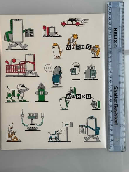 Photo of free Wired stickers (A4) (SW2) #1