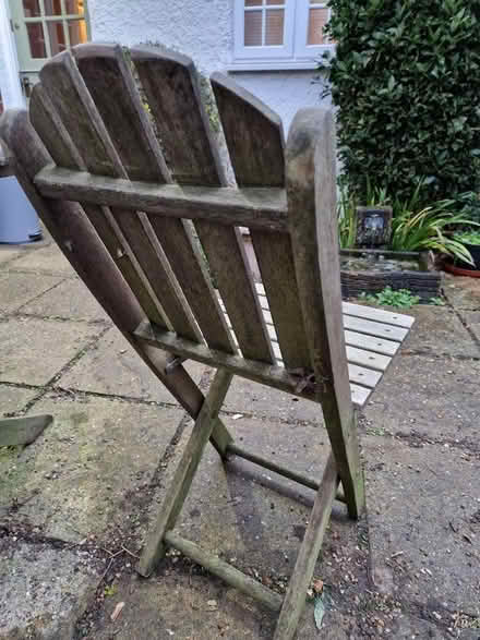 Photo of free Large hardwood outdoor dining table and chairs (Epping Green CM16) #4