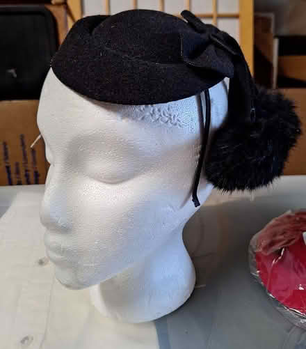 Photo of free Retro clip-on hats w/pom-poms (North Greenwood) #1