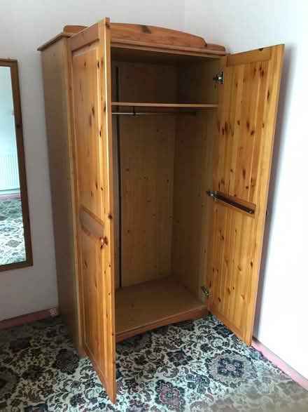 Photo of free Pine double wardrobe (CB6) #2