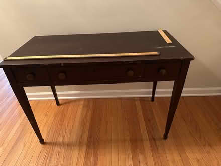 Photo of free 3-drawer wooden desk (Bryn Mawr PA) #1