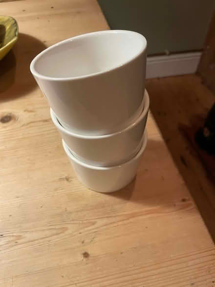 Photo of free 3 white ramekins (GL1 5BP) #1