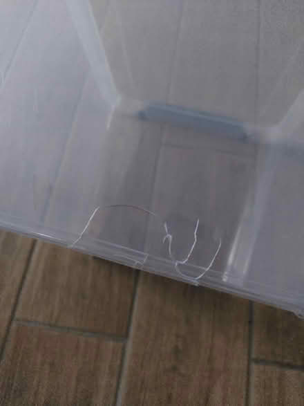Photo of free Plastic storage box, slightly cracked (Seaford BN25) #3