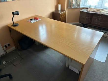 Photo of free Large wooden desk (Charminster) #1