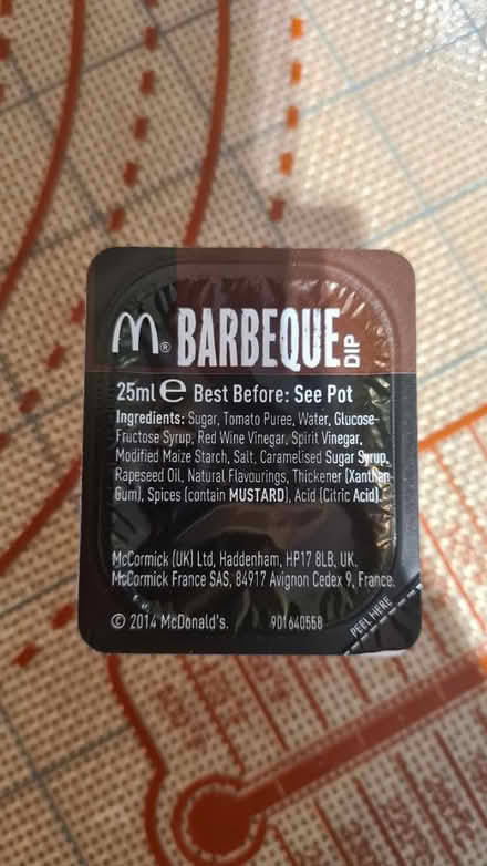 Photo of free Food: Barbecue sauce from McDonalds (Bick lane - E1 6) #1
