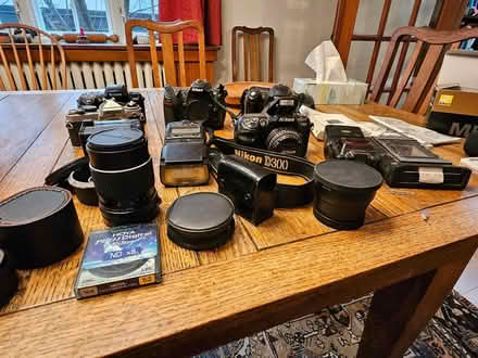 Photo of free several old cameras and lenses (Prince Edward and Dundas) #1