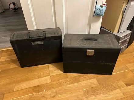 Photo of free 2 files boxes-one metal, one plastic (Carlton NG4) #1