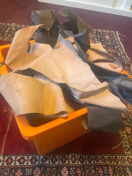 Photo of free Box of leather offcuts for crafting (Armathwaite CA4) #1