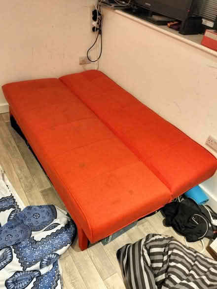Photo of free Modern Orange Sofa Bed (BN7) #3