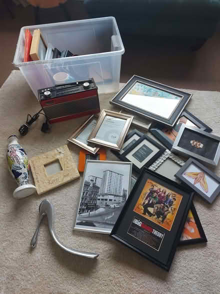Photo of free Picture frames, Manolo Blahnik shoe horn, old roberts radio, (Muirhead DD2) #1