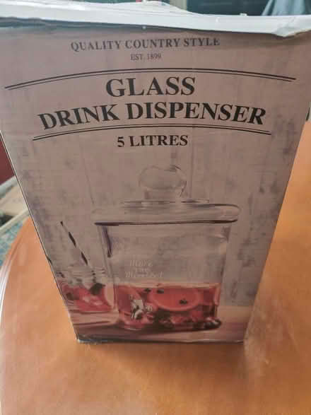 Photo of free 5 litre glass drink dispenser (Hertford SG13) #1