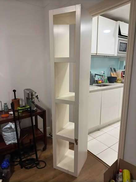 Photo of free large white bookshelf (Bethnal green E2) #1