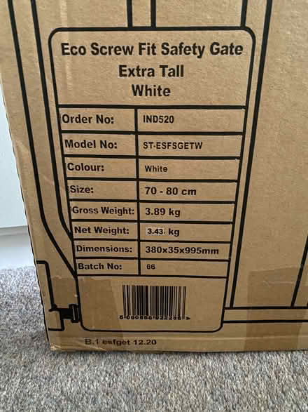 Photo of free Stair gate - extra tall (Crouch End N8) #2