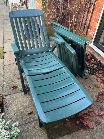 Photo of free 2 sunloungers with cushions (Hitchin Herts) #3