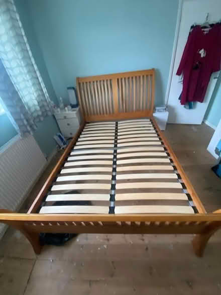 Photo of free Sleigh bed frame (LE112ST grasmere road) #1