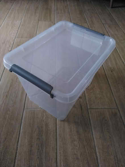 Photo of free Plastic storage box, slightly cracked (Seaford BN25) #1