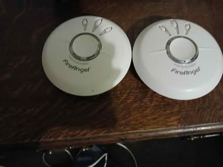 Photo of free 2 battery operated smoke alarms (Castleton OL11) #1