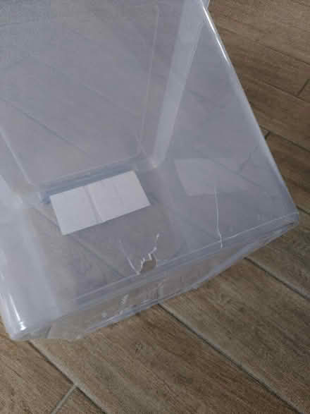 Photo of free Plastic storage box, slightly cracked (Seaford BN25) #2