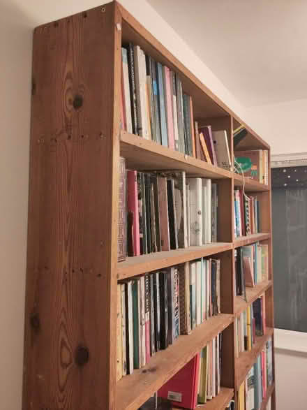 Photo of free Wooden bookshelves (St Anne Well Gardens Hove BN3) #1