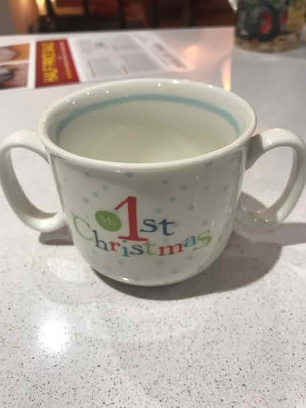 Photo of free Baby’s 1st Christmas “Snowman” mug (Pr4 2WA) #2
