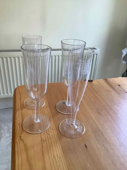 Photo of free Plastic champagne/wine glasses (Oxton CH43) #1
