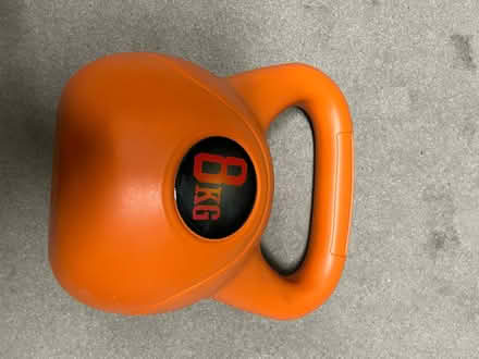 Photo of free Orange Kettle Bell ( 8kg) (Islington, N7) #2