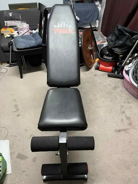 Photo of free York weights Bench \ sit up bench (Islington, N7) #1