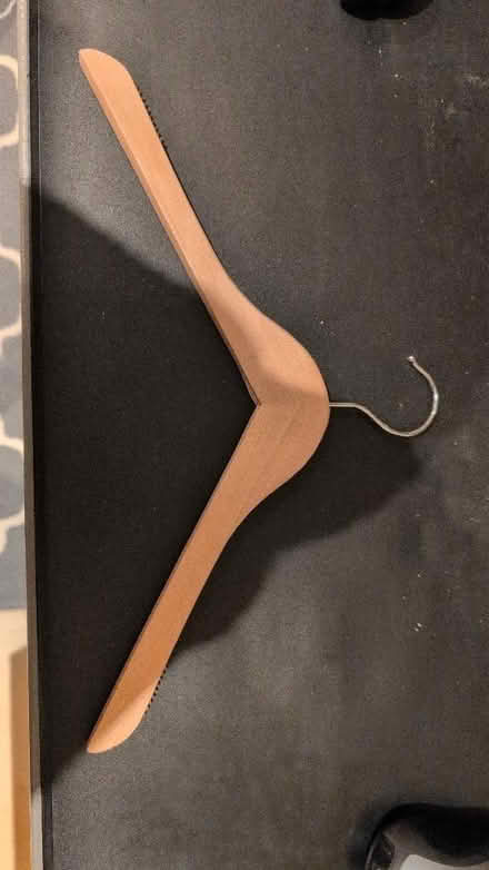 Photo of free 9 wooden coat hangers (Holy Corner EH10) #1