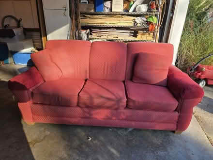 Photo of free Red Sofa (Farmington Hills) #4
