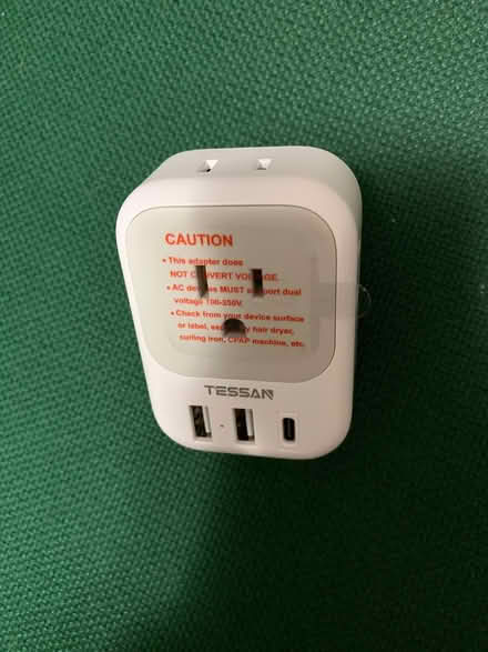 Photo of free Tessan plug adapter for Europe (So. Los Altos: Fremont & Grant) #1
