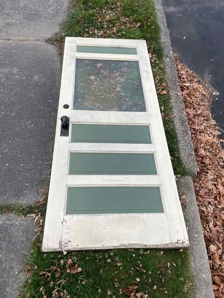 Photo of free 32” x 78” door (Greenfield: Chapman & Pleasant) #1