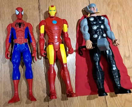 Photo of free 3 Marvel Avenger figures (Welwyn Garden City AL8) #1
