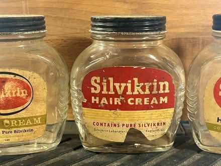 Photo of free Vintage glass jars for silvikrin (Breadstone GL13) #1