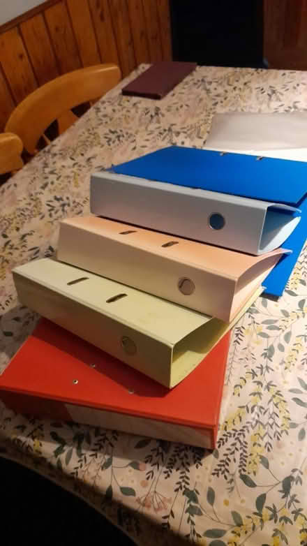 Photo of free Lever arch folders and plastic wa (SN1 old town swindon) #1