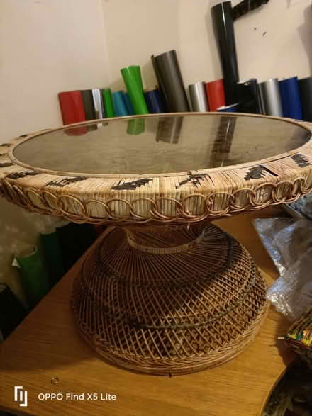 Photo of free Bamboo rattan coffee table (Clifton wood) #1