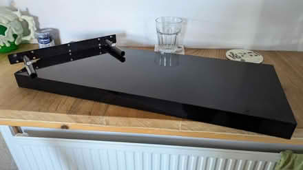 Photo of free 2 Black Wall shelves 60 x 23.5 X 4 (Princes Park) #1
