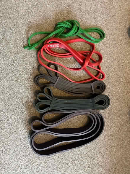 Photo of free Resistance bands various sizes (LS20 Guiseley) #1