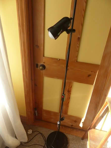 Photo of free Black metal standing lamp (Rowlands Castle PO9) #1