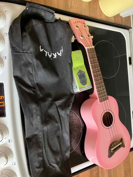 Photo of free Pink ukulele (Harlow CM18 staple tye) #1