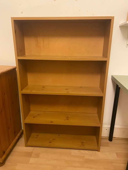Photo of free Tall wood shelves (Heaton NE6) #1
