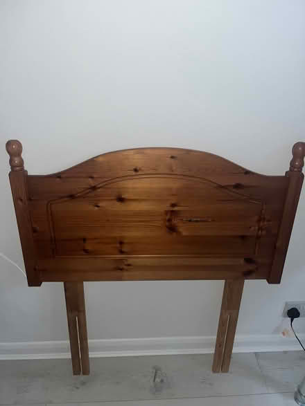 Photo of free Solid wooden headboard for a single bed (Marks Gate RM6) #1