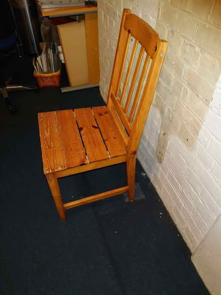 Photo of free Wooden chair (Wandsworth Common SW17) #3