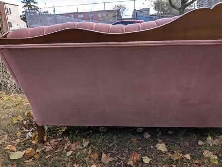 Photo of free Gorgeous pink velvet couch (East York) #3