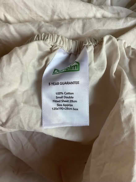 Photo of free New - Small double fitted sheet (Oakridge RG21) #1