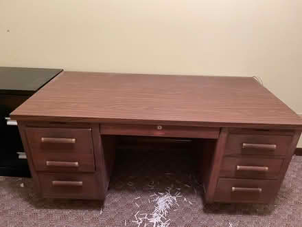 Photo of free Solid wood desk (Park Forest, Stoneledge road) #1