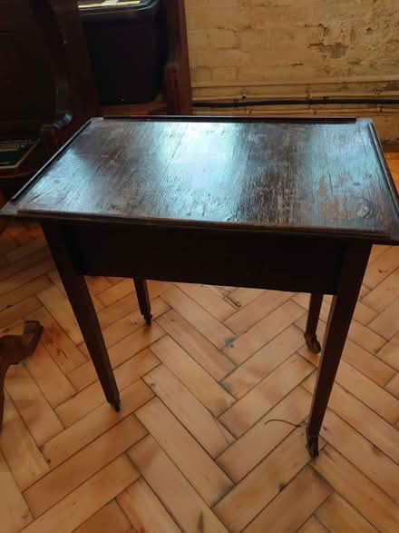 Photo of free Sewing table/box on castors (Wandsworth Common SW17) #1