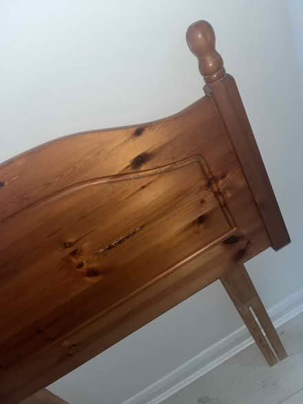 Photo of free Solid wooden headboard for a single bed (Marks Gate RM6) #4
