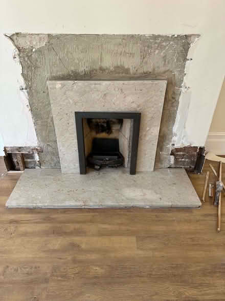 Photo of free Plaster fireplace and stone hearth (Eastbourne BN21) #2